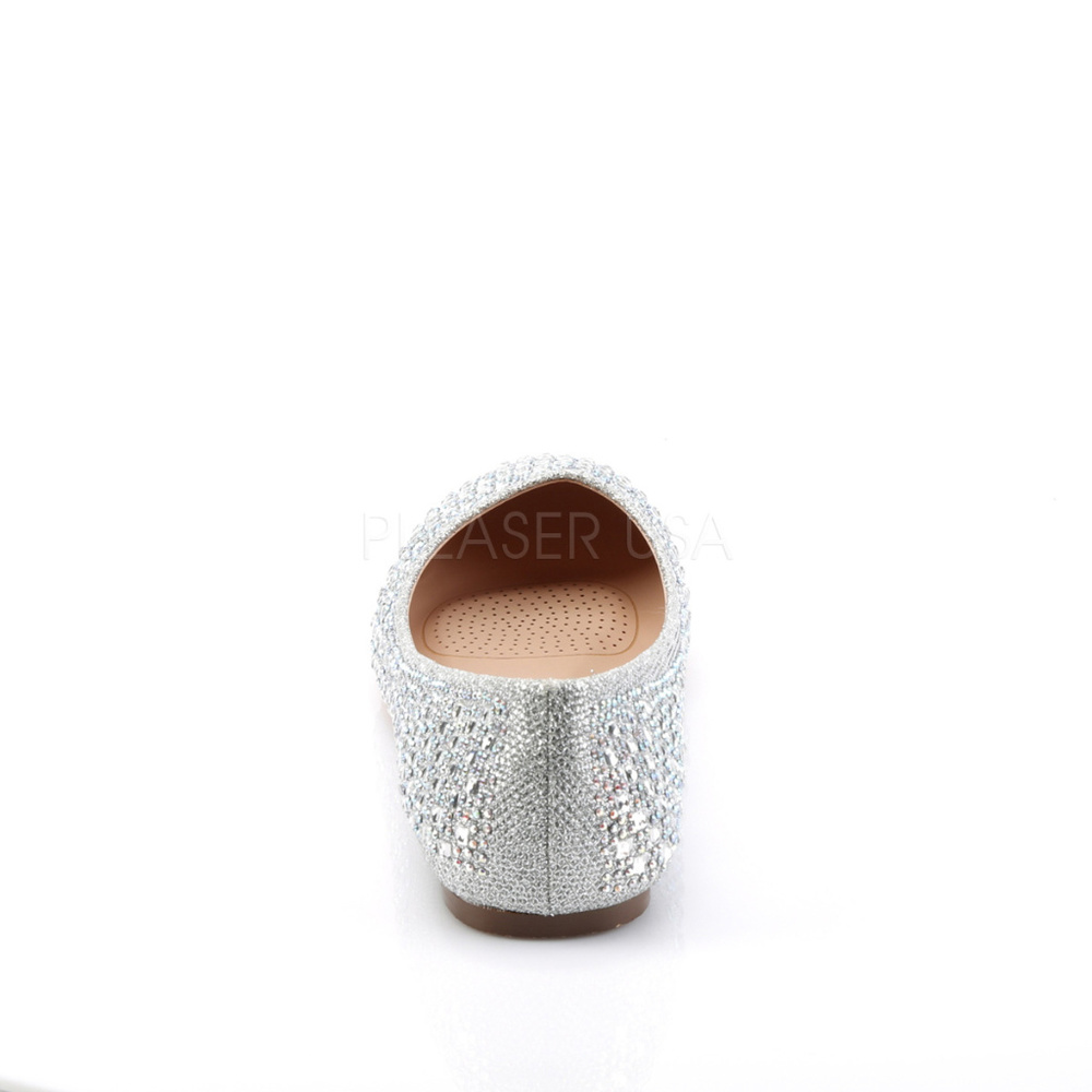 Rhinestone Glitter Ballet Flats Shoes - Picture 3 of 4